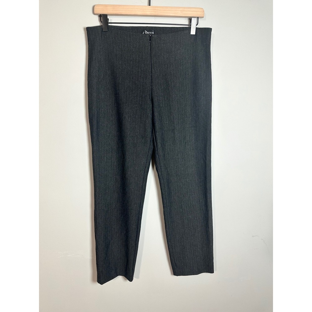 J'Envie New York Womens Charcoal Gray Slim Leg Stretch‎ Dress Pants Size 10 USA
